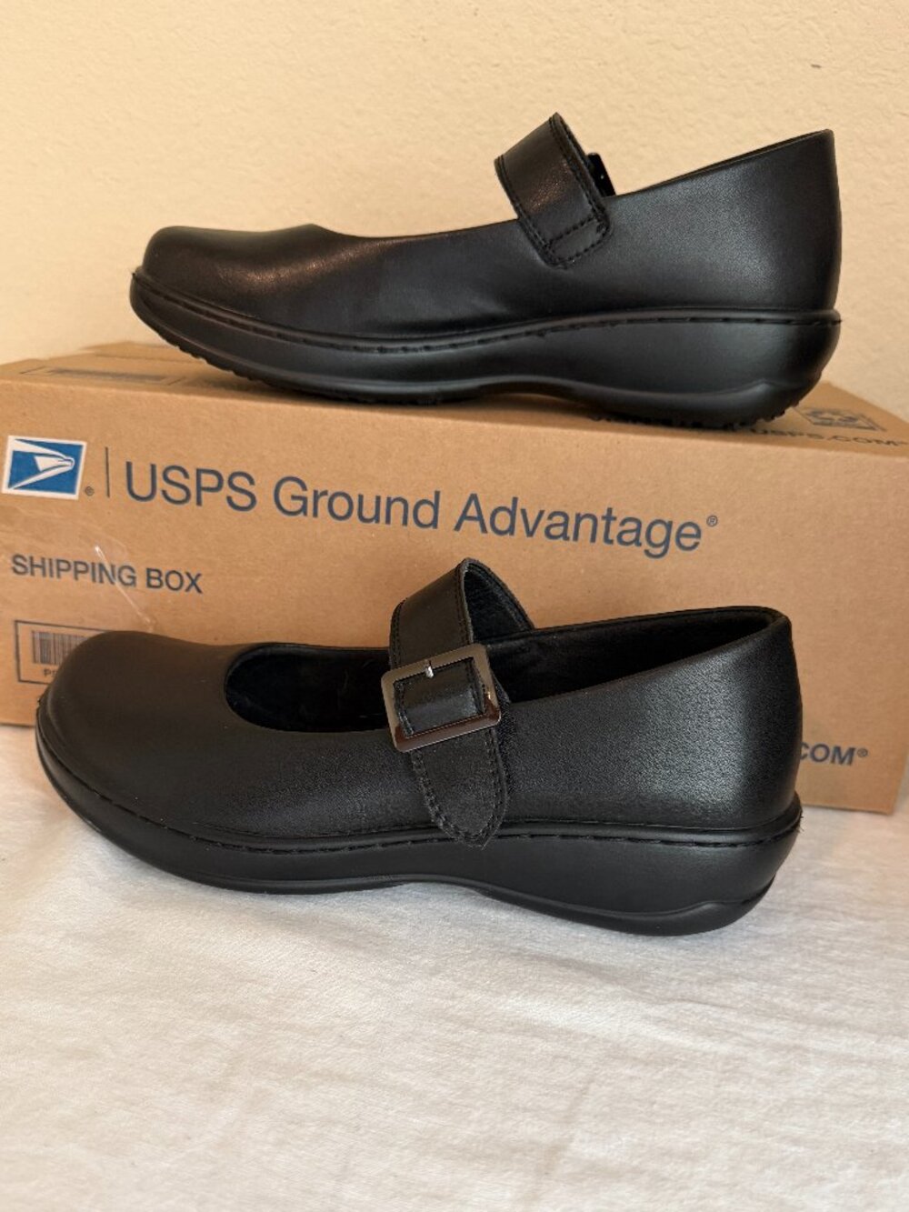 Spring Step Arvada Women's Work Mary Jane Shoes Size 7.5 Black Oil Resistant